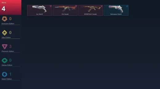 EU | Ion Sheriff | Oni Vandal | XERØFANG Vandal | Retrowave Sheriff | 4 Skin | 26 Agent | 35 Buddy | Lv85