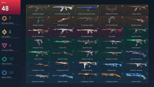 BR | Blades of Primordia | Araxys Vandal | Ruination Spectre | XERØFANG Knife | 48 Skin | 28 Agent | 50 Buddy | Lv139