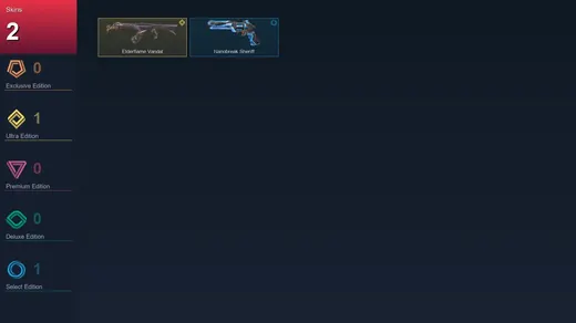EU | Elderflame Vandal | Nanobreak Sheriff | 2 Skin | 18 Agent | 30 Buddy | Lv52