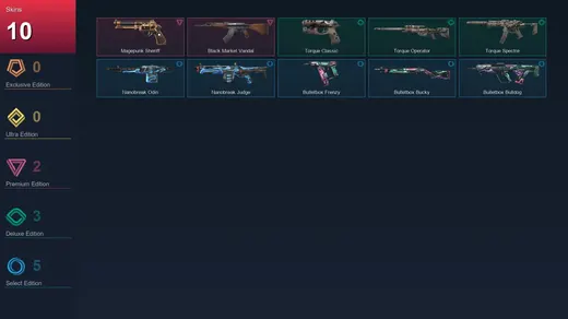 NA | Magepunk Sheriff | Black.Market Vandal | Torque Classic | Torque Operator | 10 Skin | 13 Agent | 12 Buddy | Lv41 — Valorant account