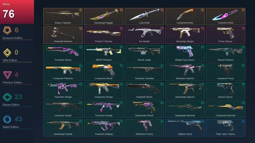 NA | Araxys Operator | Sandswept Dagger | Luxe Knife | Composite Knife | 76 Skin | 26 Agent | 73 Buddy | Lv115