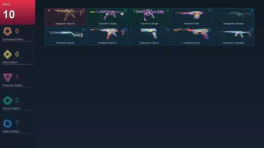 LA | Magepunk Spectre | Transition Vandal | Transition Stinger | Freehand Odin | 10 Skin | 7 Agent | 7 Buddy | Lv17 — Valorant account