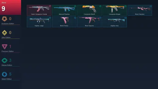 LA | Gaia's Vengeance Vandal | Abyssal Phantom | Composite Sheriff | Composite Stinger | 9 Skin | 7 Agent | 12 Buddy | Lv33 — Valorant account
