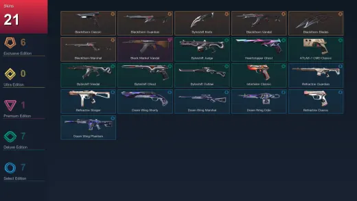 EU | Blackthorn Classic | Blackthorn Guardian | Byteshift Knife | Blackthorn Vandal | 21 Skin | 28 Agent | 39 Buddy | Lv99