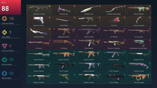 AP | Glitchpop Axe | Kingdom Knife | Forsaken Ritual Blade | BlastX Phantom | 88 Skin | 22 Agent | 97 Buddy | Lv165