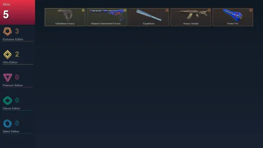 NA | Equilibrium | Araxys Vandal | Power Fist | Elderflame Frenzy | 5 Skin | 29 Agent | 26 Buddy | Lv52