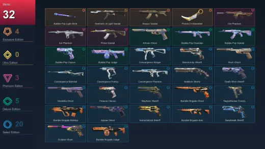 BR | Bubble Pop Light Stick | Sentinels of Light Vandal | Araxys Vandal | Prime//2.0 Karambit | 32 Skin | 27 Agent | 103 Buddy | Lv213