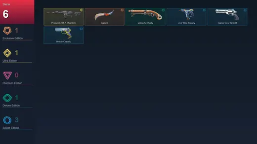 AP | Catrina | Protocol 781-A Phantom | Velocity Shorty | Live Wire Frenzy | 6 Skin | 22 Agent | 33 Buddy | Lv105