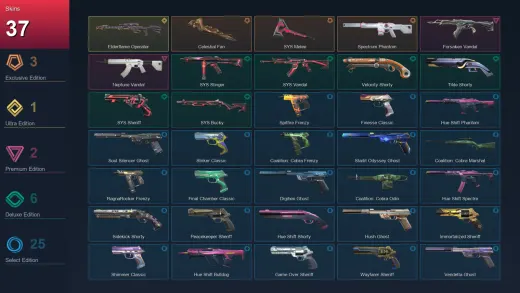 EU | Celestial Fan | .SYS Melee | Spectrum Phantom | Elderflame Operator | 37 Skin | 27 Agent | 92 Buddy | Lv272