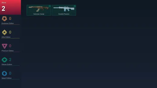 EU | Holomoku Vandal | Snowfall Phantom | 2 Skin | 7 Agent | 3 Buddy | Lv11