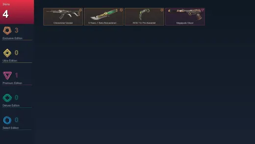 EU | ChronoVoid Vandal | 5 Years // Beta Remastered Knife | RGX 11z Pro Karambit | Magepunk Ghost | 4 Skin | 10 Agent | 9 Buddy | Lv24