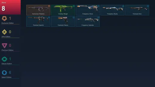 NA | Nocturnum Phantom | Overlay Stinger | Frequency Ghost | Frequency Bucky | 8 Skin | 10 Agent | 7 Buddy | Lv24 — Valorant account