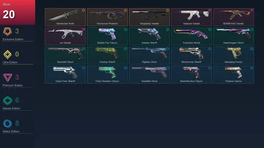 BR | Xenohunter Knife | Nocturnum Phantom | Singularity Vandal | Neptune Vandal | 20 Skin | 28 Agent | 78 Buddy | Lv211 — Valorant account
