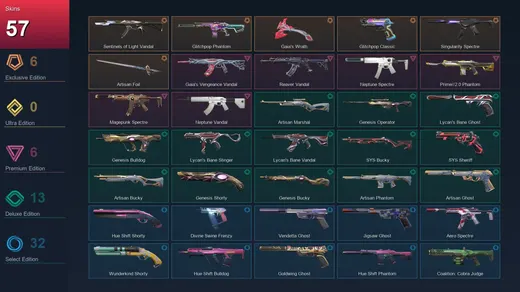 EU | Sentinels of Light Vandal | Glitchpop Phantom | Gaia's Wrath | Glitchpop Classic | 57 Skin | 24 Agent | 67 Buddy | Lv147 — Valorant account