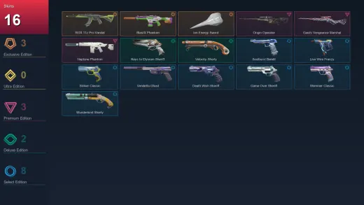 AP | RGX 11z Pro Vandal | BlastX Phantom | Ion Energy Sword | Origin Operator | 16 Skin | 29 Agent | 61 Buddy | Lv144