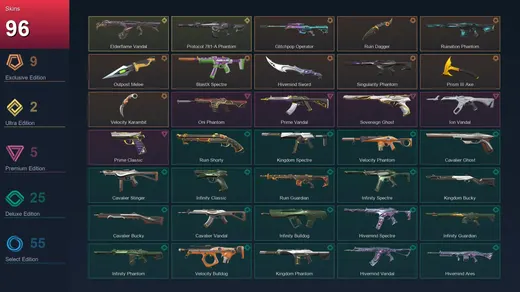 LA | Glitchpop Operator | Ruin Dagger | Ruination Phantom | Outpost Melee | 96 Skin | 23 Agent | 116 Buddy | Lv211