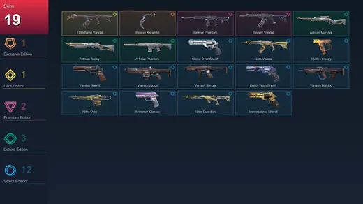 BR | Reaver Karambit | Elderflame Vandal | Reaver Phantom | Reaver Vandal | 19 Skin | 24 Agent | 56 Buddy | Lv122