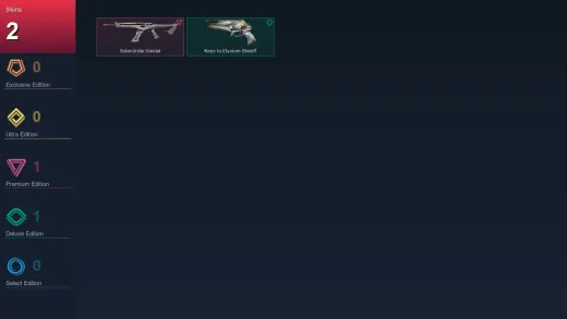 AP | Solarstride Vandal | Keys to Elysium Sheriff | 2 Skin | 9 Agent | 7 Buddy | Lv25