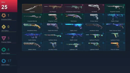 AP | Songsteel | Oni Phantom | Gravitational Uranium Neuroblaster Operator | Ion Sheriff | 25 Skin | 21 Agent | 49 Buddy | Lv152