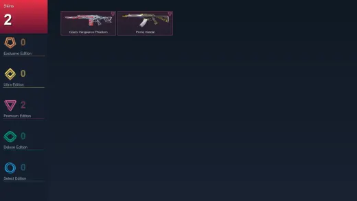 AP | Gaia's Vengeance Phantom | Prime Vandal | 2 Skin | 8 Agent | 8 Buddy | Lv25