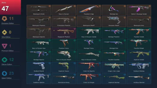 EU | Blackspyre Divide | Keys to Elysium | Paceline's Edge | Montage Axe | 47 Skin | 16 Agent | 38 Buddy | Lv57