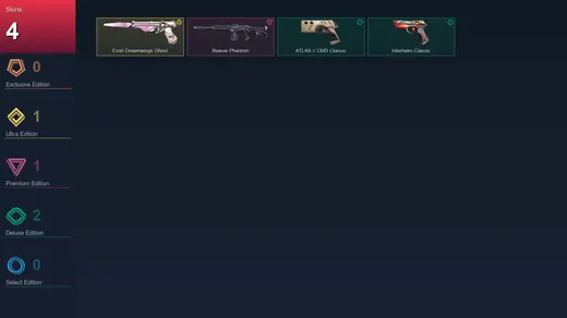 EU | Evori Dreamwings Ghost | Reaver Phantom | ATLAS // CMD Classic | Interhelm Classic | 4 Skin | 12 Agent | 15 Buddy | Lv79