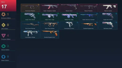 EU | Nocturnum Phantom | Gaia's Vengeance Vandal | Reaver Ghost | Reaver Phantom | 17 Skin | 23 Agent | 40 Buddy | Lv87 — Valorant account