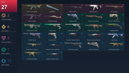 EU | RGX 11z Pro Vandal | Equilibrium | Spline Operator | Neptune Spectre | 27 Skin | 27 Agent | 69 Buddy | Lv135
