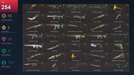 NA | Champions 2021 Karambit | Champions 2021 Vandal | Prime Axe | Prime//2.0 Karambit | 254 Skin | 21 Agent | 141 Buddy | Lv176