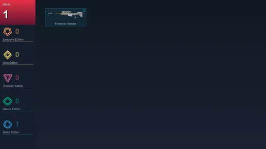 EU | Endeavour Operator | 1 Skin | 11 Agent | 7 Buddy | Lv28