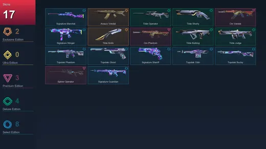 EU | Araxys Vandal | Tilde Knife | Oni Vandal | Oni Phantom | 17 Skin | 11 Agent | 14 Buddy | Lv29 — Valorant account