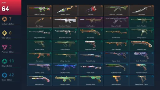 AP | BlastX Phantom | Outpost Melee | Oni Claw | RGX 11z Pro Vandal | 64 Skin | 20 Agent | 90 Buddy | Lv226