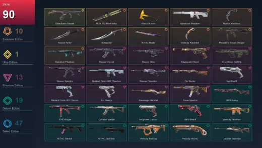 BR | RGX 11z Pro Firefly | Prism III Axe | Spectrum Phantom | Reaver Karambit | 90 Skin | 28 Agent | 115 Buddy | Lv178
