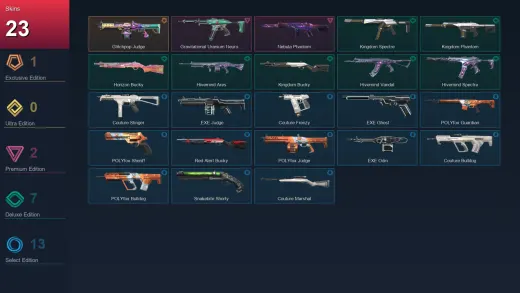 AP | Glitchpop Judge | Gravitational Uranium Neuroblaster Spectre | Nebula Phantom | Kingdom Spectre | 23 Skin | 18 Agent | 38 Buddy | Lv44
