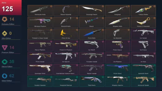 AP | Xenohunter Knife | Reaver Karambit | Sovereign Sword | Songsteel | 125 Skin | 27 Agent | 146 Buddy | Lv329