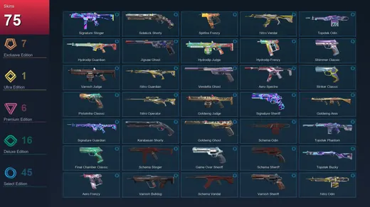 AP | Genesis Arc | Araxys Vandal | Onimaru Kunitsuna | Tilde Knife | 75 Skin | 23 Agent | 97 Buddy | Lv232
