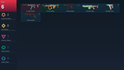 AP | Forsaken Spectre | Velocity Bulldog | Schema Stinger | Hydrodip Judge | 6 Skin | 8 Agent | 11 Buddy | Lv23 — Valorant account