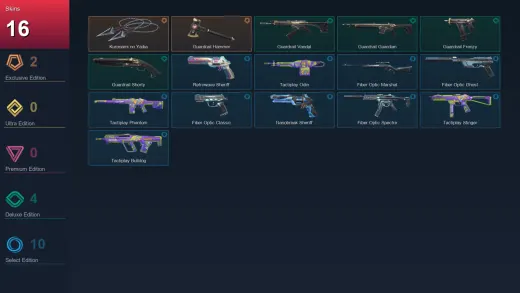 NA | Kuronami no Yaiba | Guardrail Hammer | Guardrail Vandal | Guardrail Guardian | 16 Skin | 29 Agent | 48 Buddy | Lv93