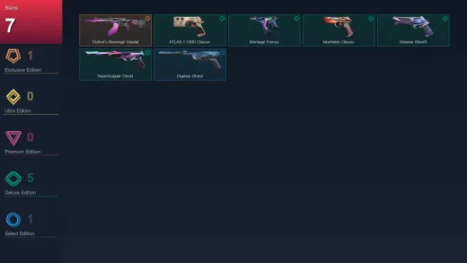 AP | Dolmir's Revenge Vandal | ATLAS // CMD Classic | Montage Frenzy | Interhelm Classic | 7 Skin | 29 Agent | 54 Buddy | Lv153
