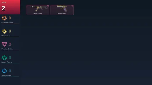 NA | Origin Vandal | Prime Classic | 2 Skin | 7 Agent | 6 Buddy | Lv16 — Valorant account