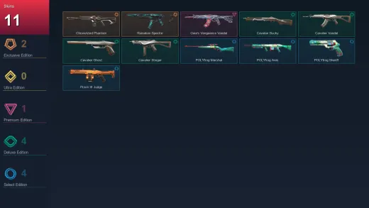 NA | ChronoVoid Phantom | Ruination Spectre | Gaia's Vengeance Vandal | Cavalier Bucky | 11 Skin | 26 Agent | 40 Buddy | Lv74 — Valorant account