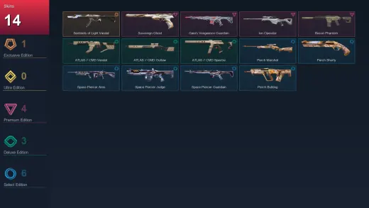 EU | Sentinels of Light Vandal | Sovereign Ghost | Gaia's Vengeance Guardian | Ion Operator | 14 Skin | 9 Agent | 15 Buddy | Lv24