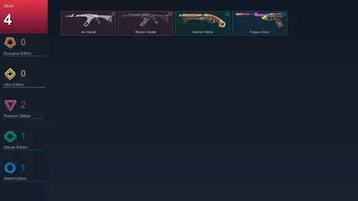 EU | Ion Vandal | Reaver Vandal | Velocity Shorty | Eclipse Ghost | 4 Skin | 28 Agent | 58 Buddy | Lv93