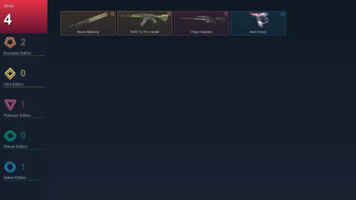 AP | Recon Balisong | RGX 11z Pro Vandal | Origin Operator | Aero Frenzy | 4 Skin | 26 Agent | 37 Buddy | Lv89