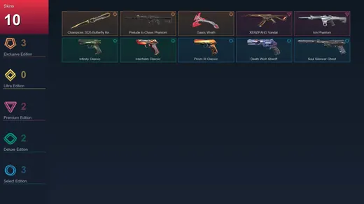 EU | Champions 2025 Butterfly Knife | Prelude to Chaos Phantom | Gaia's Wrath | XERØFANG Vandal | 10 Skin | 28 Agent | 38 Buddy | Lv82