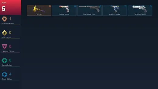 AP | Prime Axe | Finesse Classic | Soul Silencer Ghost | Live Wire Frenzy | 5 Skin | 24 Agent | 48 Buddy | Lv111