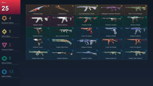NA | Paceline's Edge | Celestial Fan | Bubblegum Deathwish Phantom | RGX 11z Pro Phantom | 25 Skin | 18 Agent | 16 Buddy | Lv35