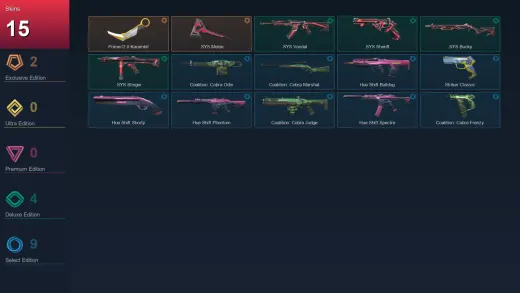 EU | Prime//2.0 Karambit | .SYS Melee | .SYS Vandal | .SYS Sheriff | 15 Skin | 19 Agent | 18 Buddy | Lv43