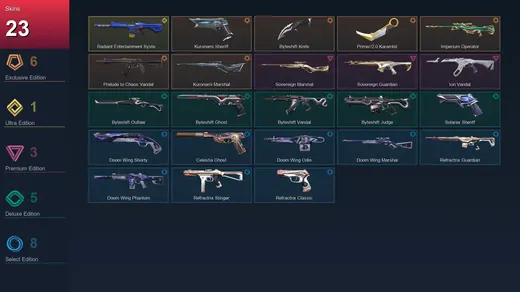 AP | Kuronami Sheriff | Byteshift Knife | Prime//2.0 Karambit | Imperium Operator | 23 Skin | 22 Agent | 28 Buddy | Bronze III | Lv63 — Valorant account