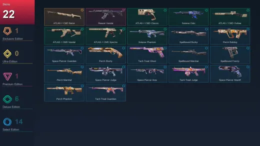 LA | ATLAS // CMD Baton | Reaver Vandal | ATLAS // CMD Classic | Solarex Odin | 22 Skin | 15 Agent | 26 Buddy | Lv43 — Valorant account